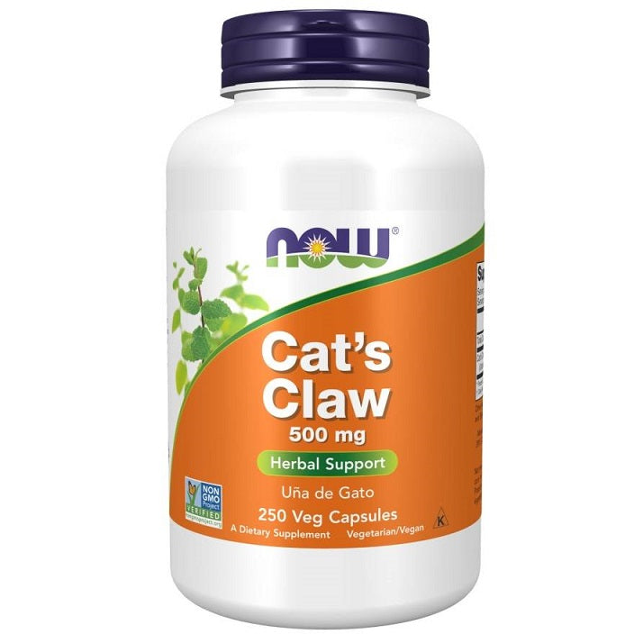 Cat's Claw, 500mg - 250 vcaps - NOW Foods | WestPharmacy.nl - Immune Support