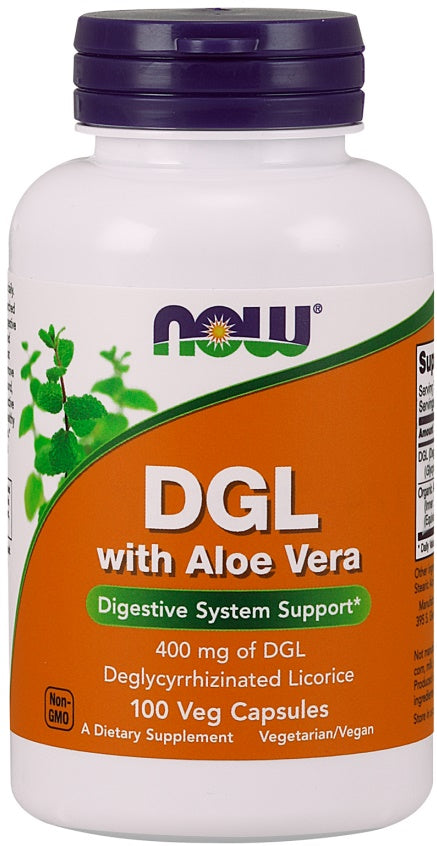 DGL with Aloe Vera - 100 vcaps - NOW Foods | WestPharmacy.nl - Digestive Health