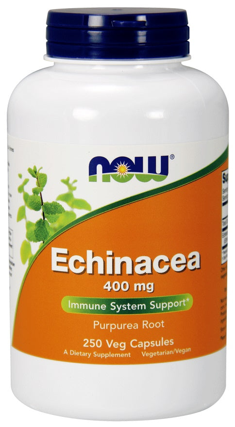 Echinacea, 400mg - 250 vcaps - NOW Foods | WestPharmacy.nl - Immune Support