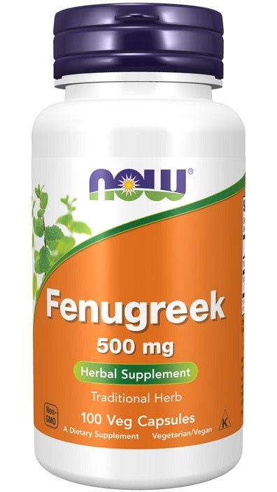 Fenugreek, 500mg - 100 vcaps - NOW Foods | WestPharmacy.nl - Glucose Support