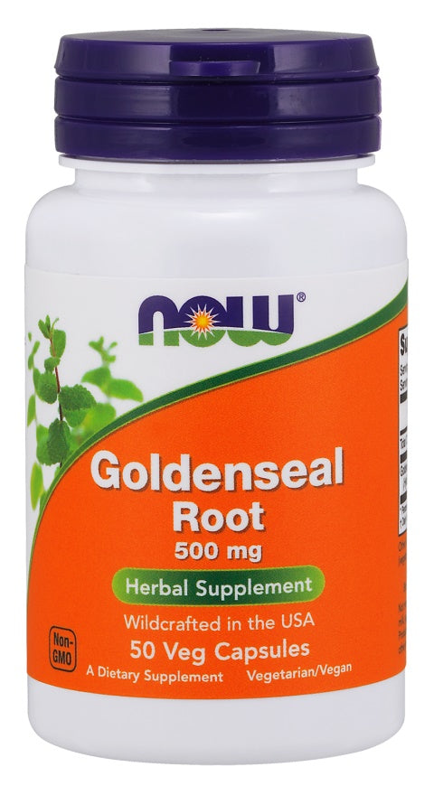 Goldenseal Root, 500mg - 50 vcaps - NOW Foods | WestPharmacy.nl - Immune Support