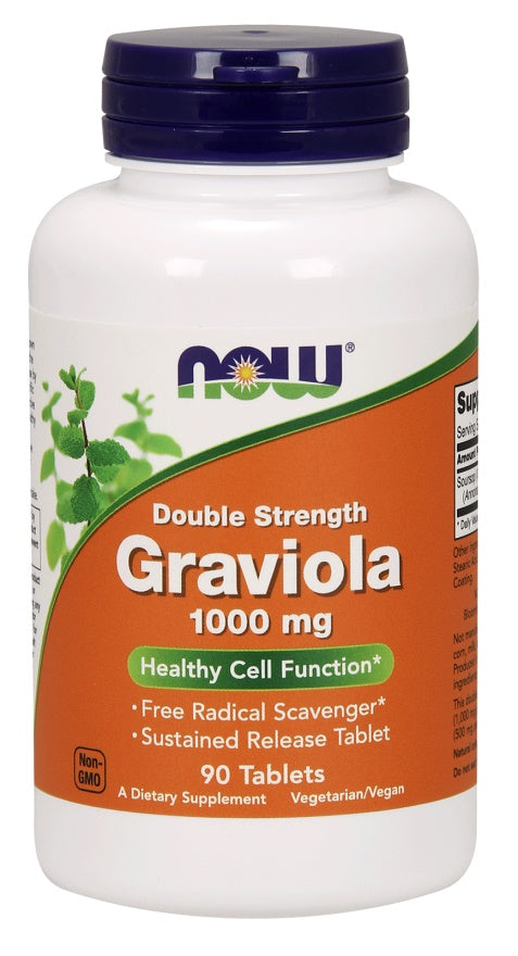 Graviola, 1000mg - 90 tabs - NOW Foods | WestPharmacy.nl - Cognitive Support