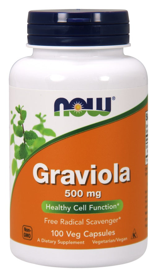 Graviola, 500mg - 100 vcaps - NOW Foods | WestPharmacy.nl - Cognitive Support