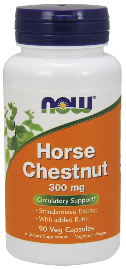 Horse Chestnut, 300mg - 90 vcaps - NOW Foods | WestPharmacy.nl - Blood Circulation