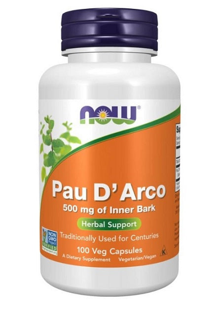 Pau D'Arco, 500mg - 100 vcaps - NOW Foods | Vaistine1.lt | WestPharmacy.eu
