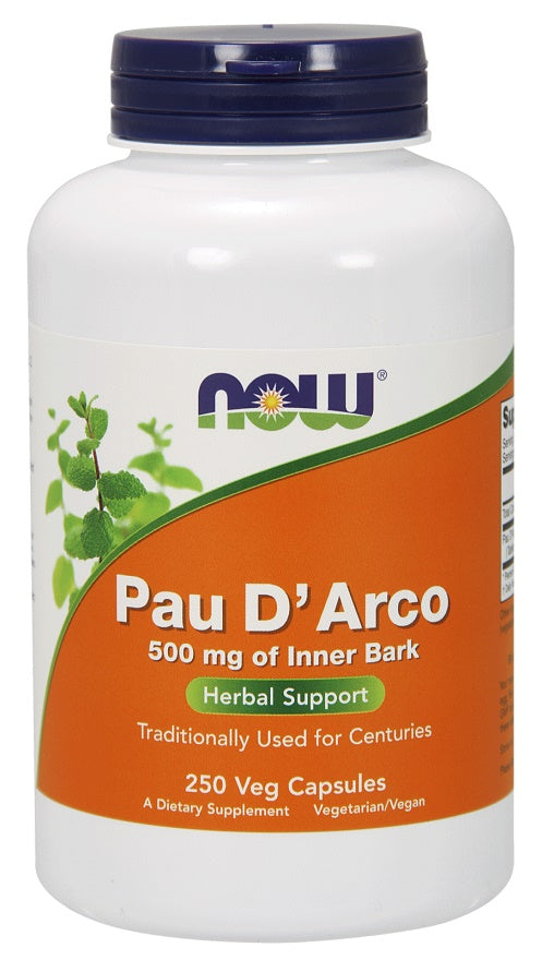 Pau D'Arco, 500mg - 250 vcaps - NOW Foods | Vaistine1.lt | WestPharmacy.eu