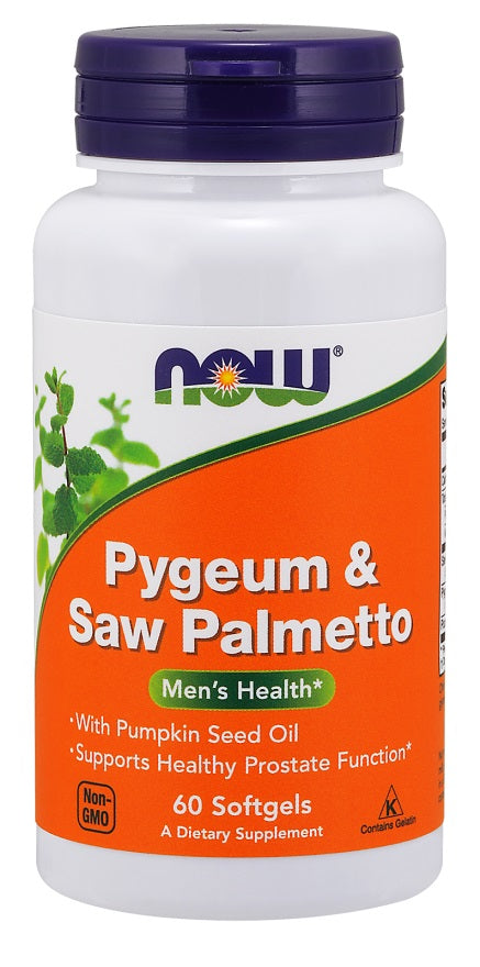 Pygeum & Saw Palmetto - 60 softgels - NOW Foods | Vaistine1.lt | WestPharmacy.eu