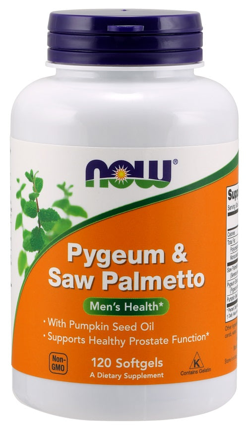 Pygeum & Saw Palmetto - 120 softgels - NOW Foods | Vaistine1.lt | WestPharmacy.eu