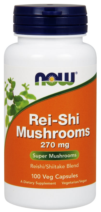 Rei-Shi Mushrooms, 270mg - 100 vcaps - NOW Foods | WestPharmacy.nl - Immune Support