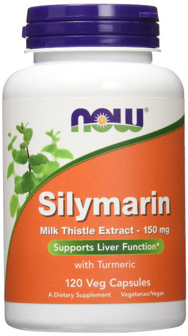 Milk Thistle Extract with Turmeric, 150mg - 120 vcaps - NOW Foods | WestPharmacy.nl - Liver Health