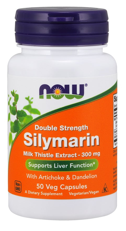 Milk Thistle Extract with Artichoke & Dandelion, 300mg Double Strength - 50 vcaps - NOW Foods | WestPharmacy.nl - Liver Health