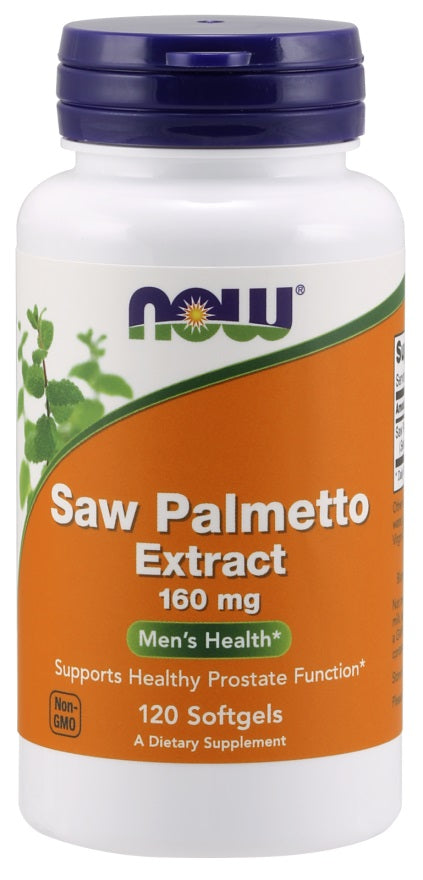 Saw Palmetto Extract, 160mg - 120 softgels - NOW Foods | Vaistine1.lt | WestPharmacy.eu