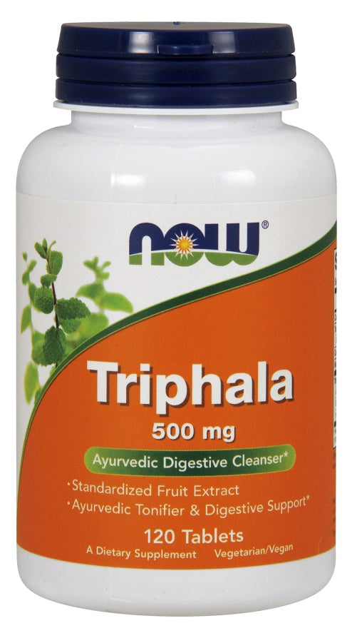 Triphala, 500mg - 120 tabs - NOW Foods | WestPharmacy.nl - Digestive Health