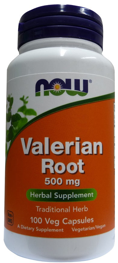 Valerian Root, 500mg - 100 vcaps - NOW Foods | WestPharmacy.nl - Stress Support
