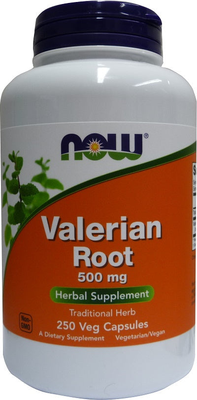 Valerian Root, 500mg - 250 vcaps - NOW Foods | WestPharmacy.nl - Stress Support