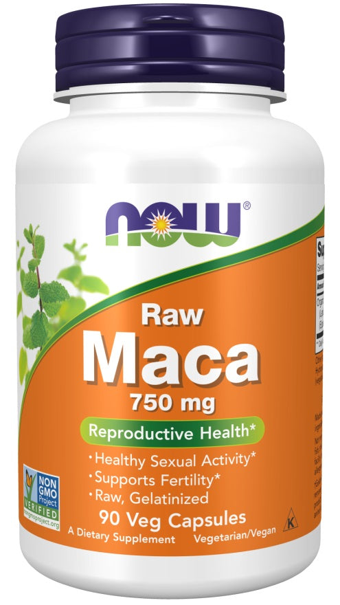 Maca 6:1 Concentrate, 750mg RAW - 90 vcaps - NOW Foods | WestPharmacy.nl - Sexual Health
