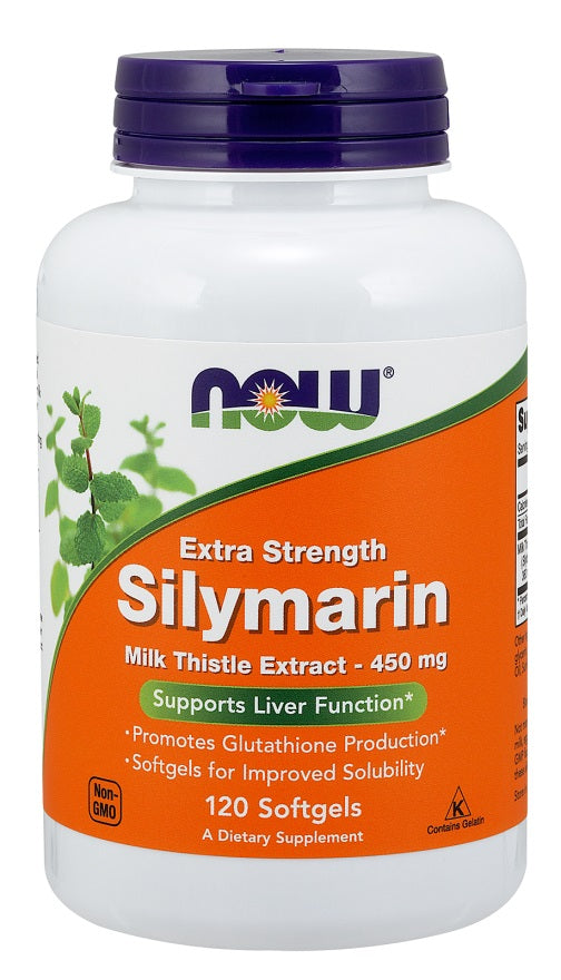 Milk Thistle Extract, 450mg Extra Strength - 120 softgels - NOW Foods | WestPharmacy.nl - Liver Health