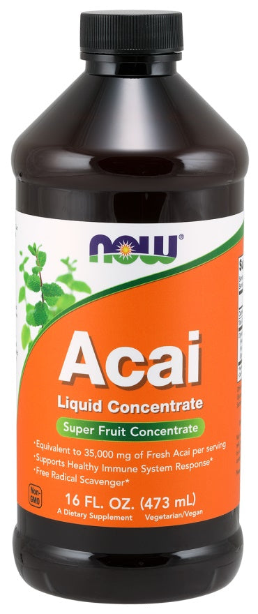 Acai Liquid Concentrate - 473 ml - NOW Foods | Vaistine1.lt | WestPharmacy.eu