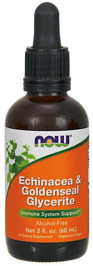 Echinacea & Goldenseal Glycerite - 60 ml - NOW Foods | WestPharmacy.nl - Immune Support
