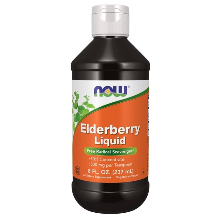 Elderberry, Liquid - 237 ml - NOW Foods | WestPharmacy.nl - Immune Support