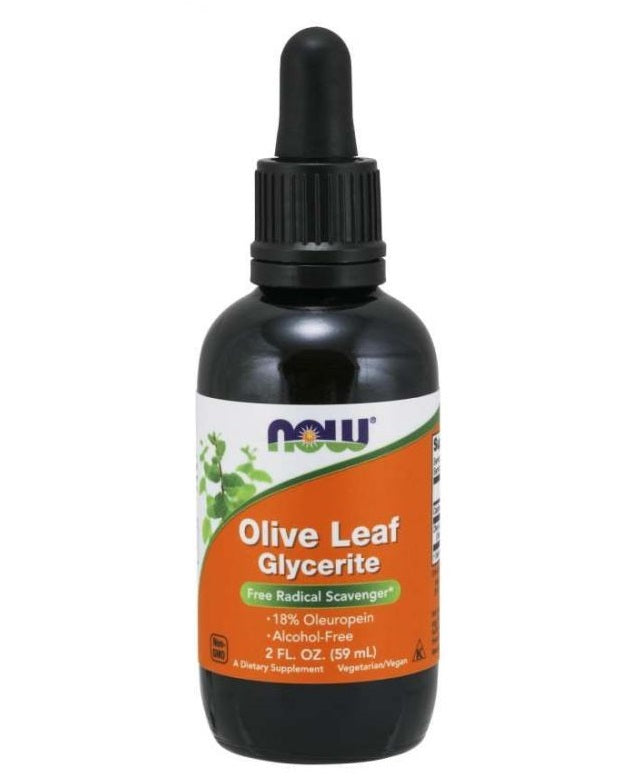 Olive Leaf Glycerite - 59 ml - NOW Foods | WestPharmacy.nl - Antioxidants