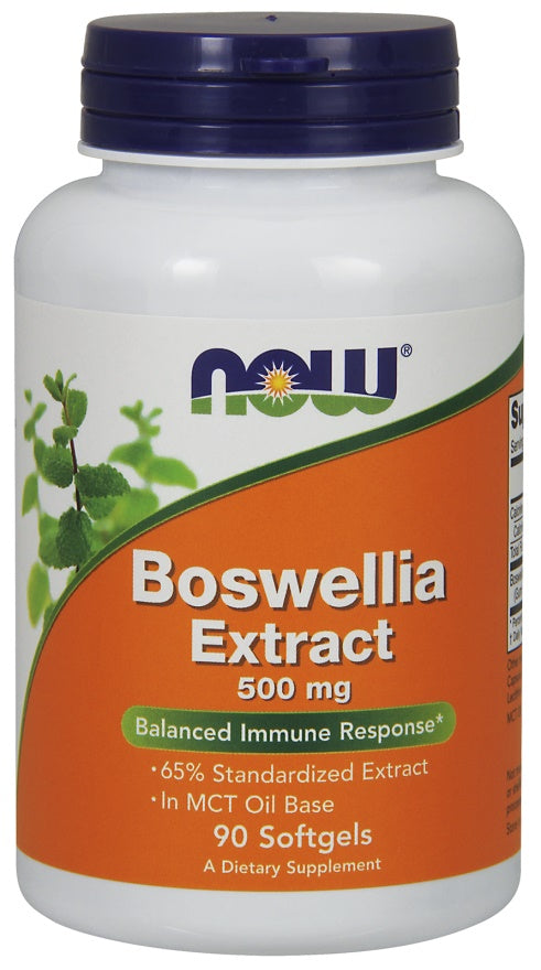Boswellia Extract, 500mg - 90 softgels - NOW Foods | WestPharmacy.nl - Immune Support