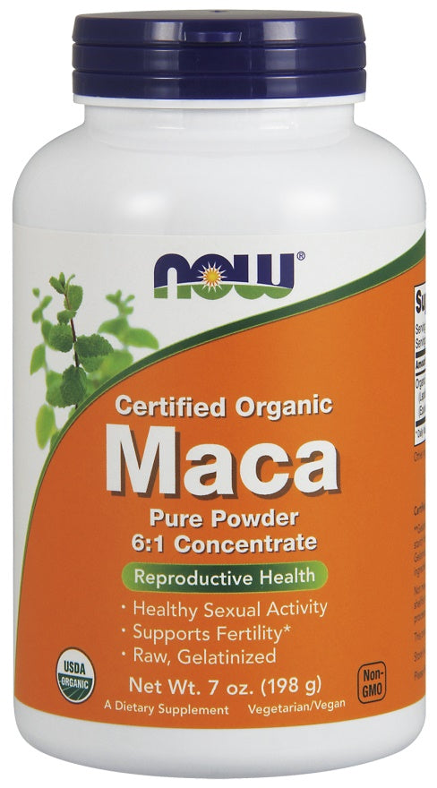 Maca 6:1 Concentrate, Pure Powder - 198g - NOW Foods | WestPharmacy.nl - Sexual Health