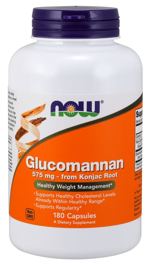 Glucomannan from Konjac Root, 575mg - 180 caps - NOW Foods | WestPharmacy.nl - Weight Management