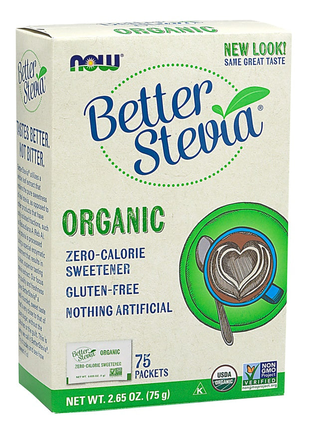 Better Stevia Packets - 75 packets - NOW Foods | Vaistine1.lt | WestPharmacy.eu