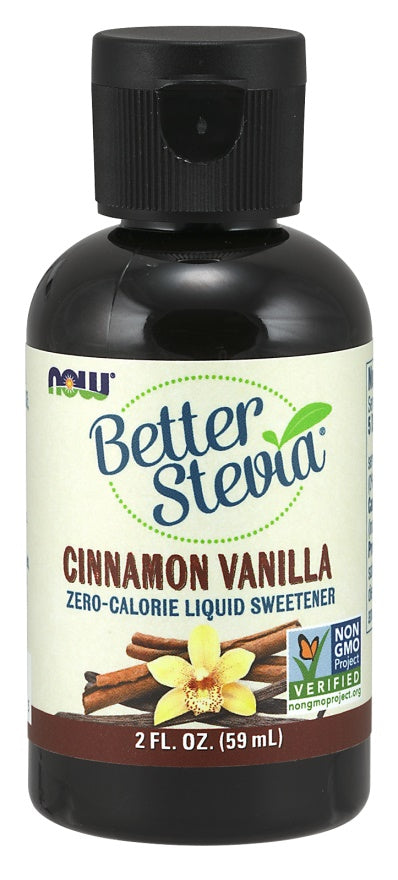 Better Stevia Liquid, French Vanilla - 59 ml - NOW Foods | WestPharmacy.nl - Nutrition