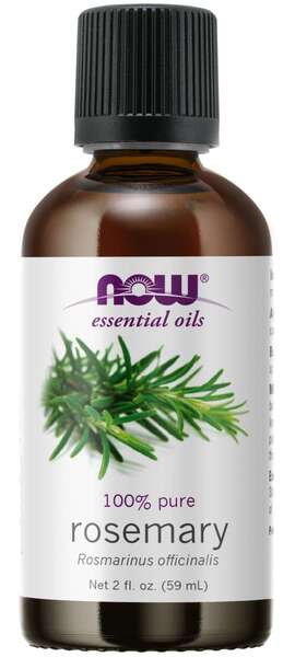 Essential Oil, Rosemary Oil - 59 ml - NOW Foods | WestPharmacy.nl - Aromatherapy and essential oils