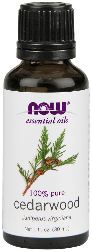 Essential Oil, Cedarwood Oil - 30 ml - NOW Foods | WestPharmacy.nl - Aromatherapy and essential oils