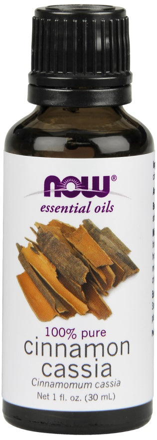 Essential Oil, Cinnamon Cassia Oil - 30 ml - NOW Foods | WestPharmacy.nl - Aromatherapy and essential oils