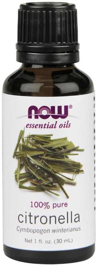 Essential Oil, Citronella Oil - 30 ml - NOW Foods | WestPharmacy.nl - Aromatherapy and essential oils