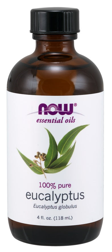 Essential Oil, Eucalyptus Oil - 118 ml - NOW Foods | WestPharmacy.nl - Aromatherapy and essential oils