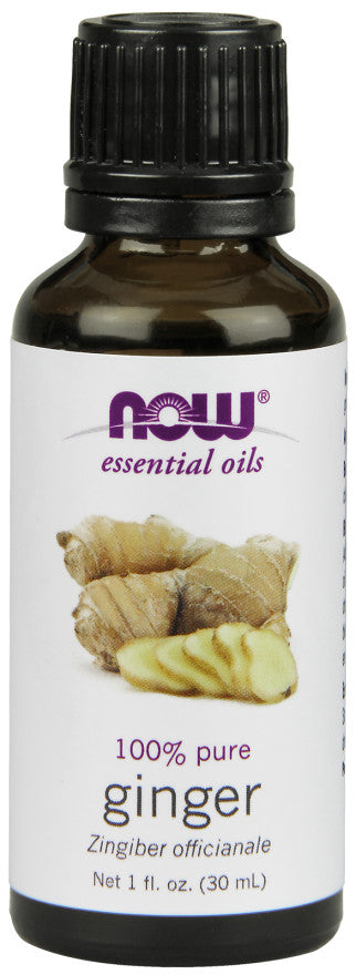 Essential Oil, Ginger Oil - 30 ml - NOW Foods | WestPharmacy.nl - Aromatherapy and essential oils