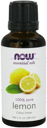 Essential Oil, Lemon Oil - 30 ml - NOW Foods | WestPharmacy.nl - Aromatherapy and essential oils