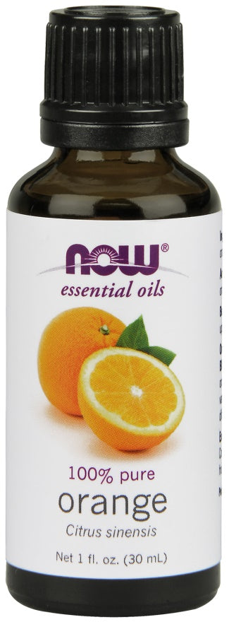 Essential Oil, Orange Oil Pure - 30 ml - NOW Foods | WestPharmacy.nl - Aromatherapy and essential oils