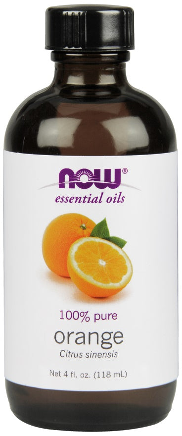 Essential Oil, Orange Oil Pure - 118 ml - NOW Foods | WestPharmacy.nl - Aromatherapy and essential oils