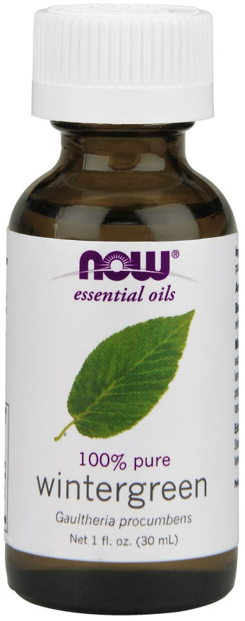 Essential Oil, Wintergreen Oil - 30 ml - NOW Foods | WestPharmacy.nl - Aromatherapy and essential oils