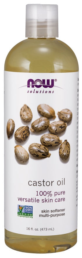 Castor Oil, 100% Pure - 473 ml - NOW Foods | WestPharmacy.nl - Fatty acids