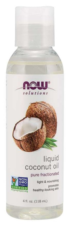 Coconut Oil, Liquid Pure Fractionated - 118 ml - NOW Foods | WestPharmacy.nl - Fatty acids