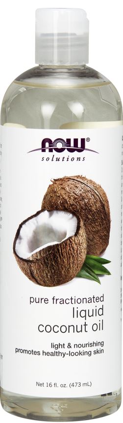Coconut Oil, Liquid Pure Fractionated - 473 ml - NOW Foods | WestPharmacy.nl - Fatty acids