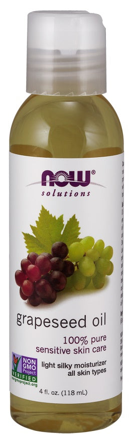 Grapeseed Oil - 118 ml - NOW Foods | WestPharmacy.nl - Fatty acids