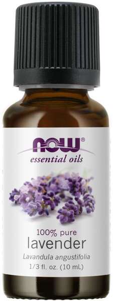 Essential Oil, Lavender Oil 100% Pure - 10 ml - NOW Foods | WestPharmacy.nl - Aromatherapy and essential oils