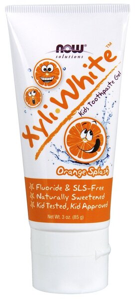 XyliWhite Kids, Orange Splash - 85g - NOW Foods | Vaistine1.lt | WestPharmacy.eu