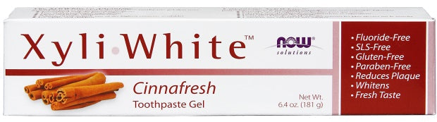XyliWhite, Cinnafresh Toothpaste Gel - 181g - NOW Foods | WestPharmacy.nl - Toothpaste