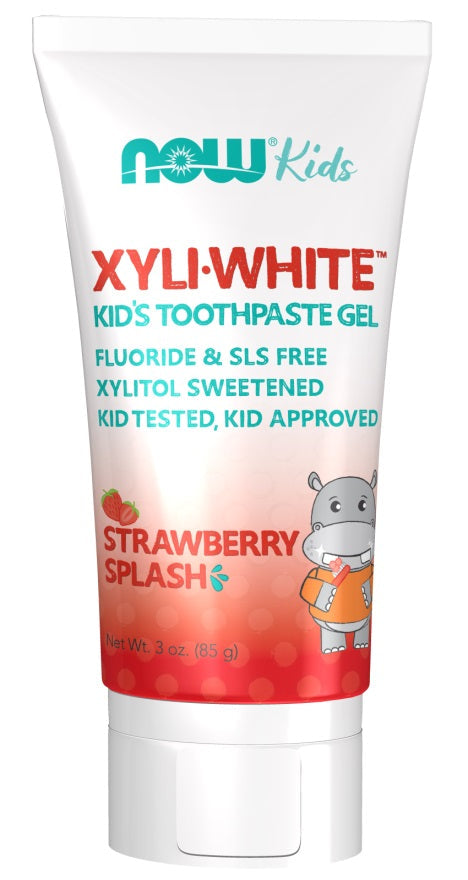 XyliWhite Kids, Strawberry Splash - 85g - NOW Foods | WestPharmacy.nl - Toothpaste