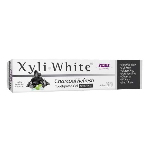 XyliWhite, Charcoal Refresh Toothpaste Gel - 181g - NOW Foods | WestPharmacy.nl - Toothpaste