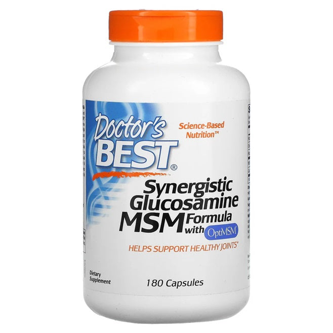 Synergistic Glucosamine MSM Formula with OptiMSM - 180 caps - Doctor's Best | WestPharmacy.nl - Joint Support